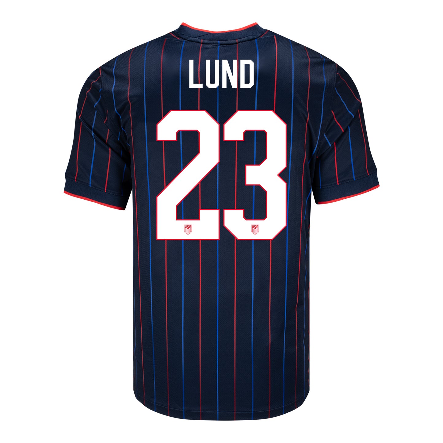 Men's Nike USMNT 2025 Personalized Heartbeat Away Stadium Jersey