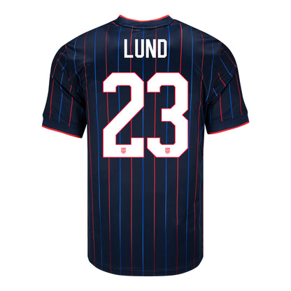 Men's Nike USMNT 2025 Personalized Heartbeat Away Stadium Jersey