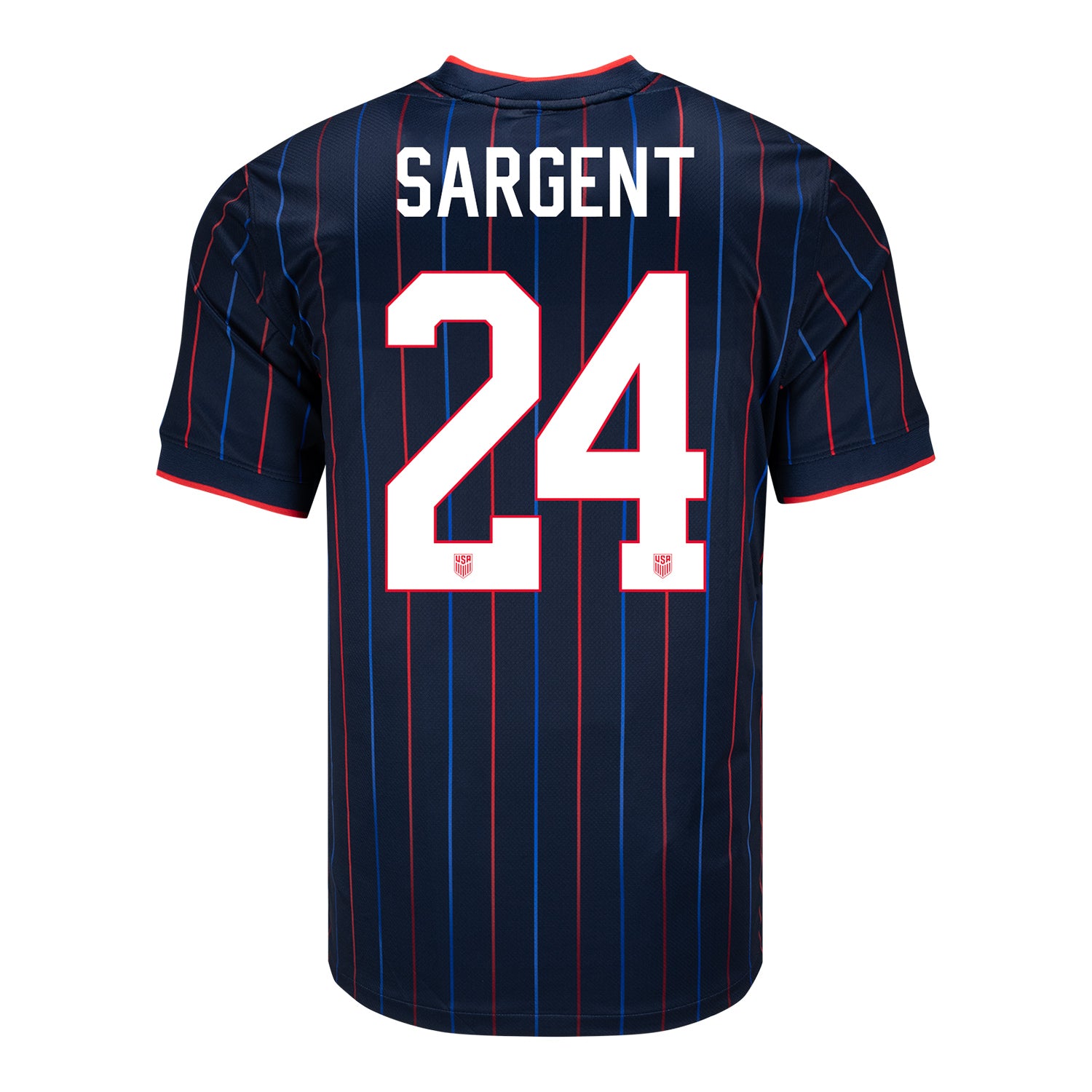 Men's Nike USMNT 2025 Personalized Heartbeat Away Stadium Jersey