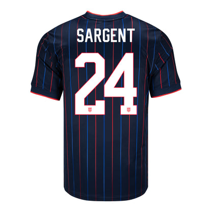 Men's Nike USMNT 2025 Personalized Heartbeat Away Stadium Jersey