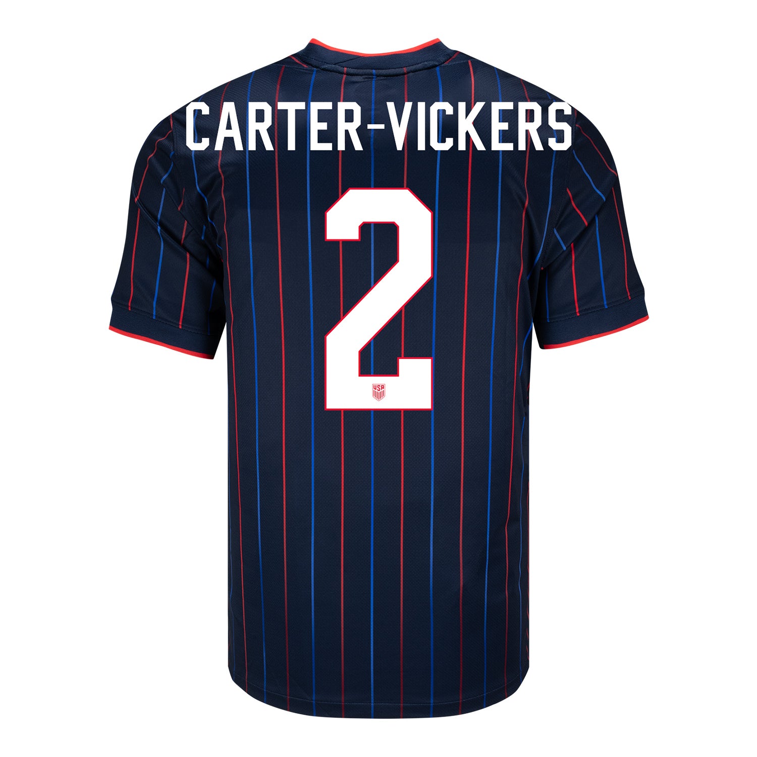 Men's Nike USMNT 2025 Personalized Heartbeat Away Stadium Jersey