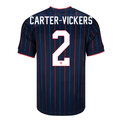 Men's Nike USMNT 2025 Personalized Heartbeat Away Stadium Jersey