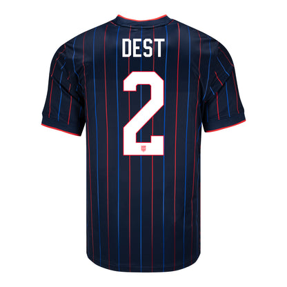 Men's Nike USMNT 2025 Personalized Heartbeat Away Stadium Jersey