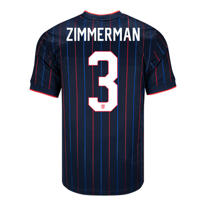 Men's Nike USMNT 2025 Personalized Heartbeat Away Stadium Jersey