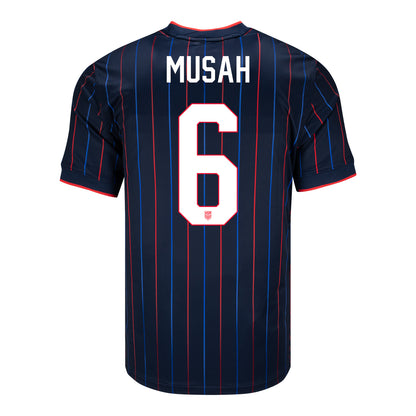 Men's Nike USMNT 2025 Personalized Heartbeat Away Stadium Jersey
