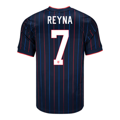 Men's Nike USMNT 2025 Personalized Heartbeat Away Stadium Jersey