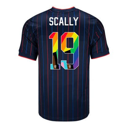 Men's Nike USMNT 2025 Pride Personalized Heartbeat Away Stadium Jersey