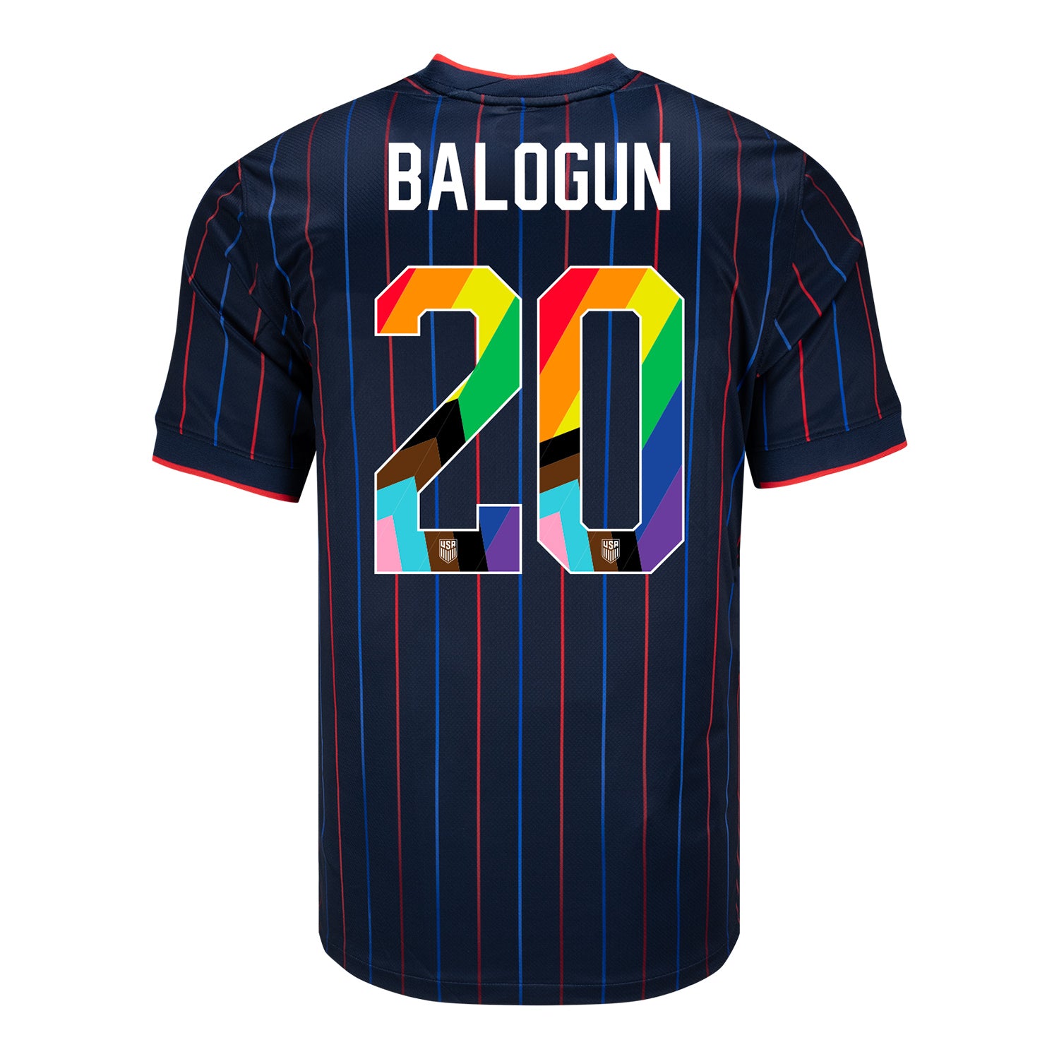 Men's Nike USMNT 2025 Pride Personalized Heartbeat Away Stadium Jersey