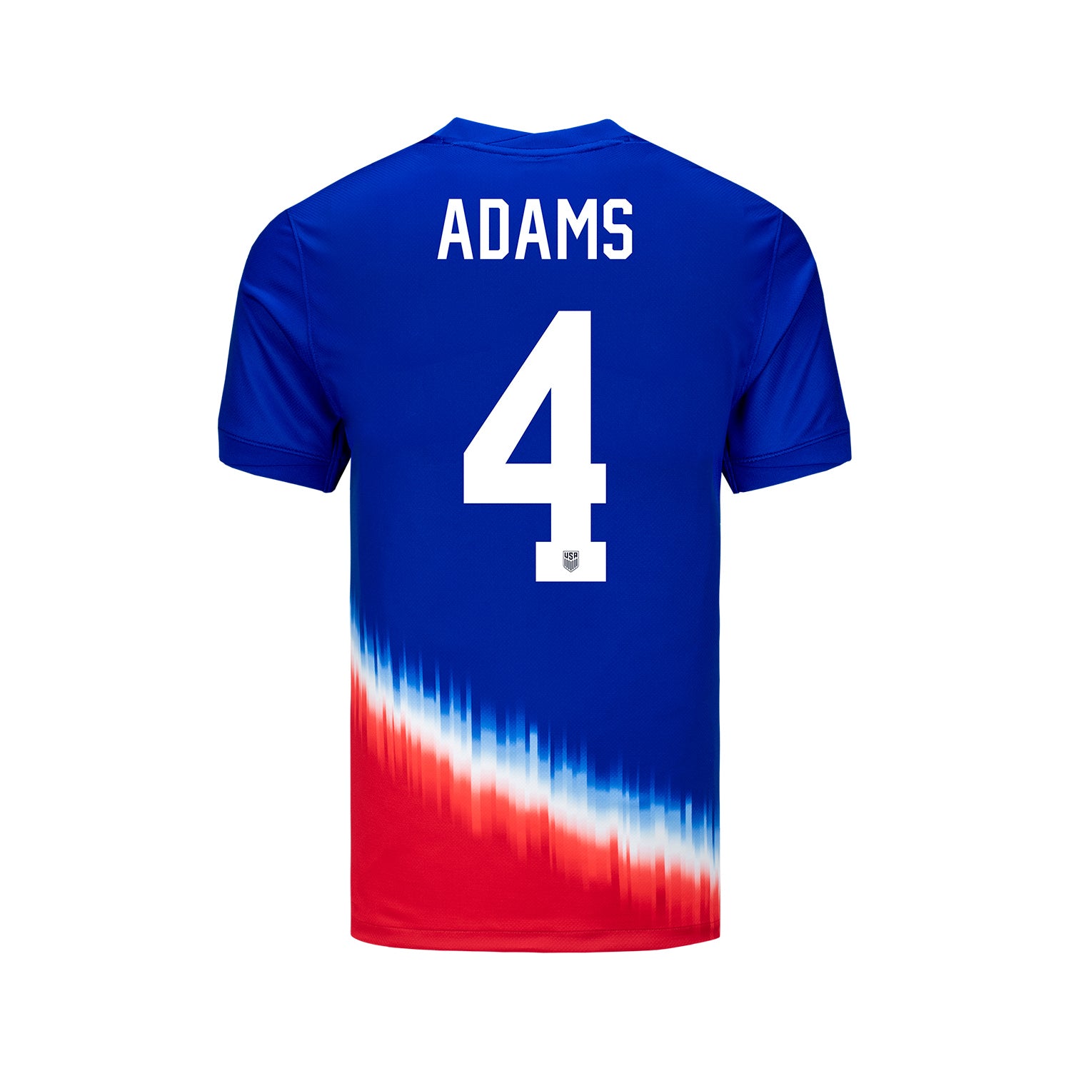 Youth Nike USMNT 2024 American Icon Away Adams 4 Stadium Jersey - Back View