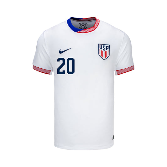 Youth Nike USMNT 2024 American Classic Home Balogun 20 Stadium Jersey - Front View