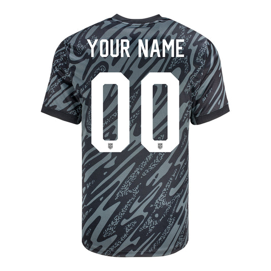 Youth Nike USMNT 2024 Personalized Stadium Short Sleeve Goalkeeper Jersey