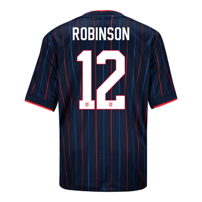 Youth Nike USMNT 2025 Personalized Heartbeat Away Stadium Jersey