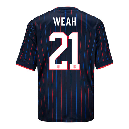 Youth Nike USMNT 2025 Personalized Heartbeat Away Stadium Jersey