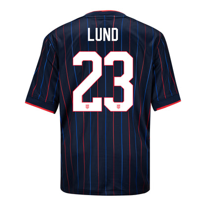 Youth Nike USMNT 2025 Personalized Heartbeat Away Stadium Jersey