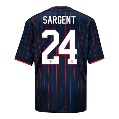 Youth Nike USMNT 2025 Personalized Heartbeat Away Stadium Jersey