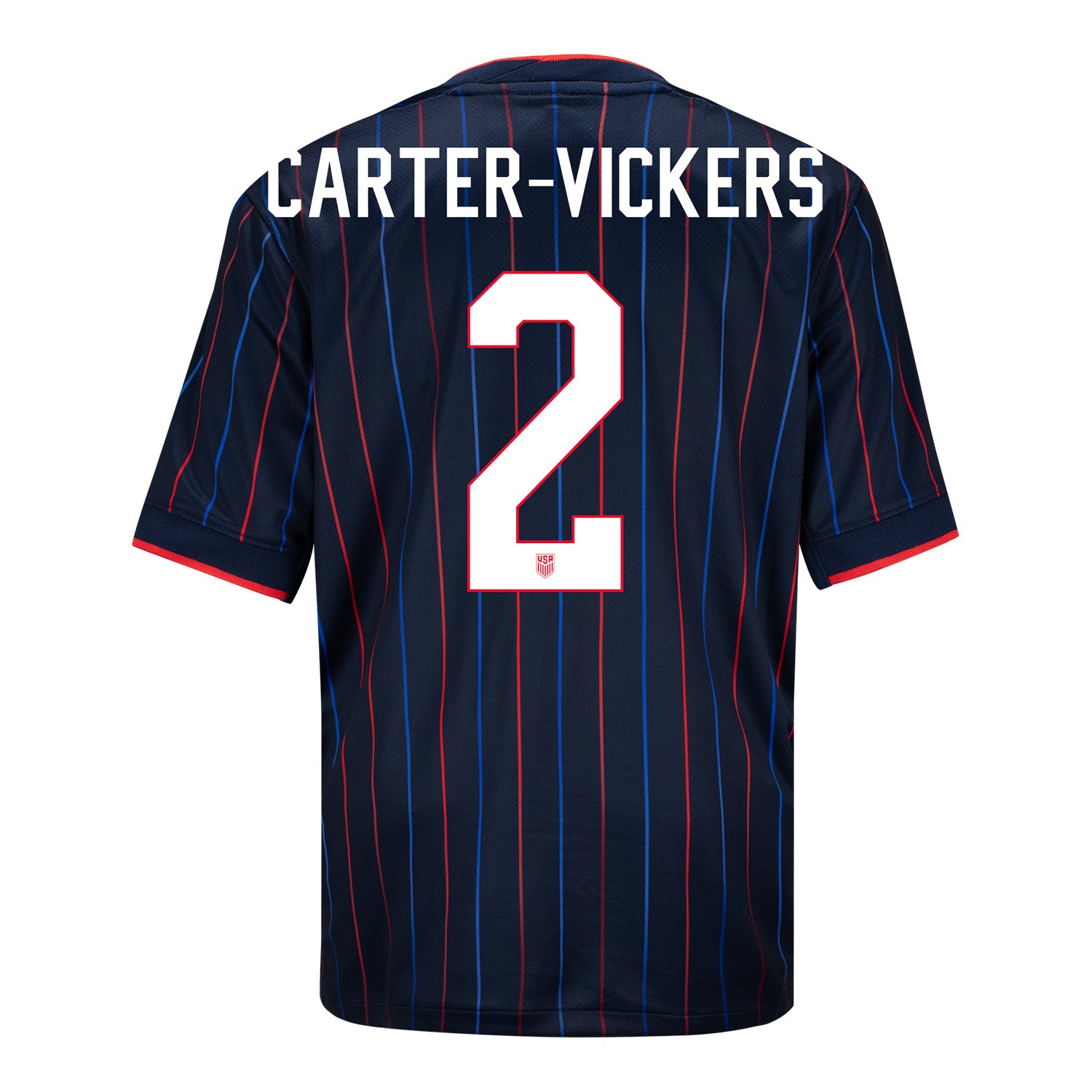 Youth Nike USMNT 2025 Personalized Heartbeat Away Stadium Jersey