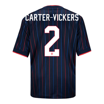 Youth Nike USMNT 2025 Personalized Heartbeat Away Stadium Jersey