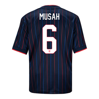 Youth Nike USMNT 2025 Personalized Heartbeat Away Stadium Jersey