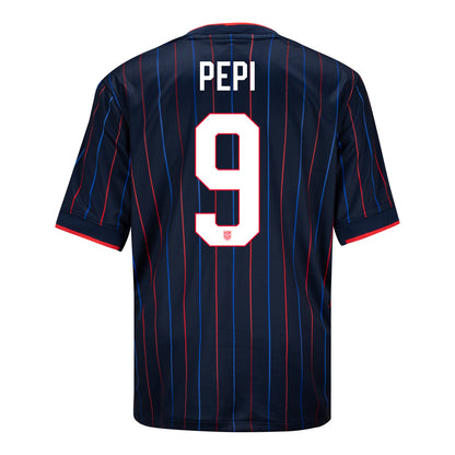 Youth Nike USMNT 2025 Personalized Heartbeat Away Stadium Jersey