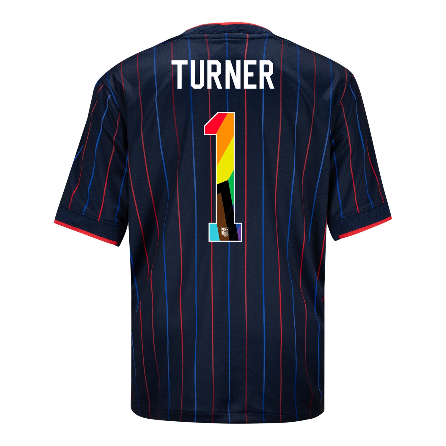 Youth Nike USMNT 2025 Pride Personalized Heartbeat Away Stadium Jersey