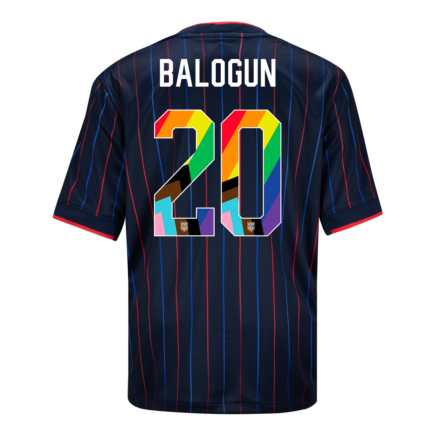 Youth Nike USMNT 2025 Pride Personalized Heartbeat Away Stadium Jersey