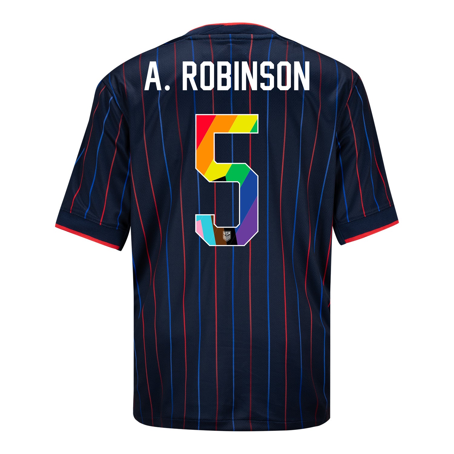 Youth Nike USMNT 2025 Pride Personalized Heartbeat Away Stadium Jersey