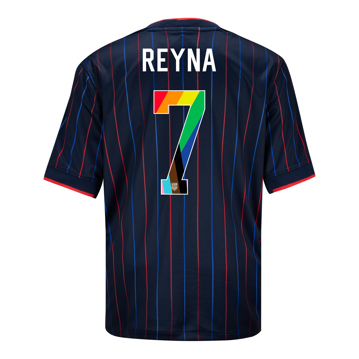 Youth Nike USMNT 2025 Pride Personalized Heartbeat Away Stadium Jersey