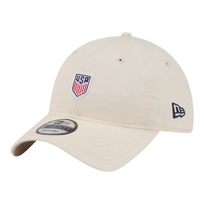 Adult New Era 9Twenty USMNT Micro Logo Natural Hat