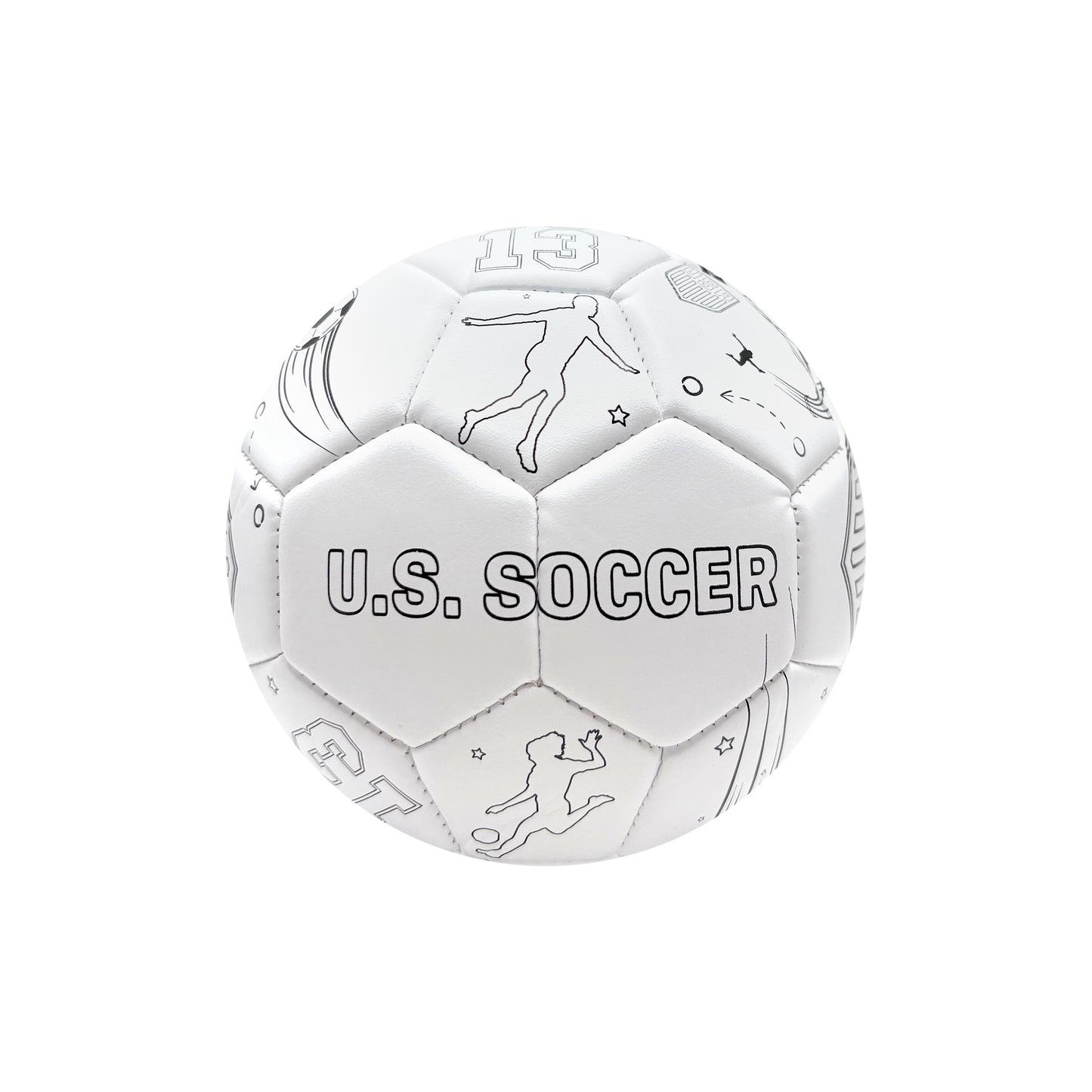 U.S. Soccer Coloring Soccer Ball - Size 2