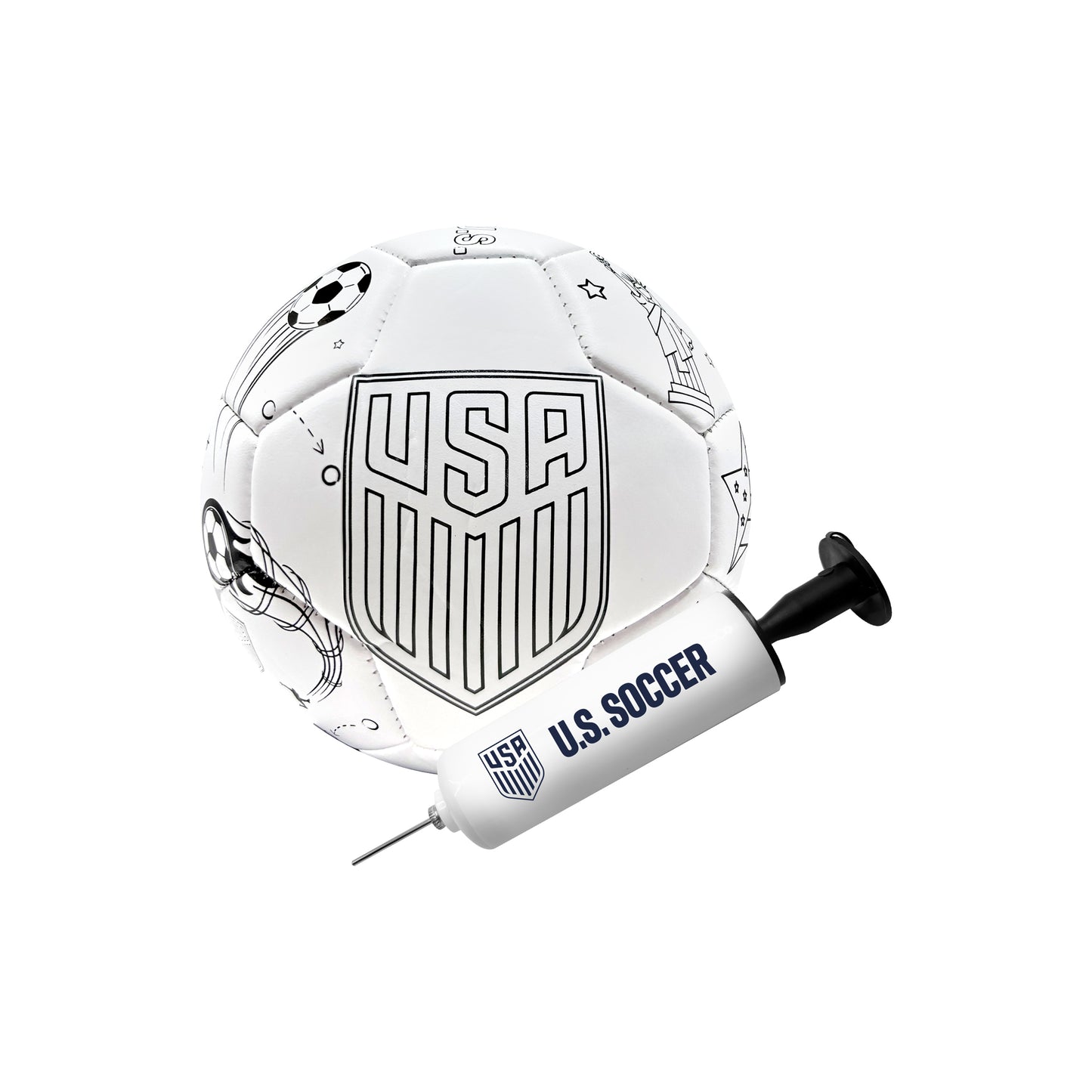 U.S. Soccer Coloring Soccer Ball - Size 2