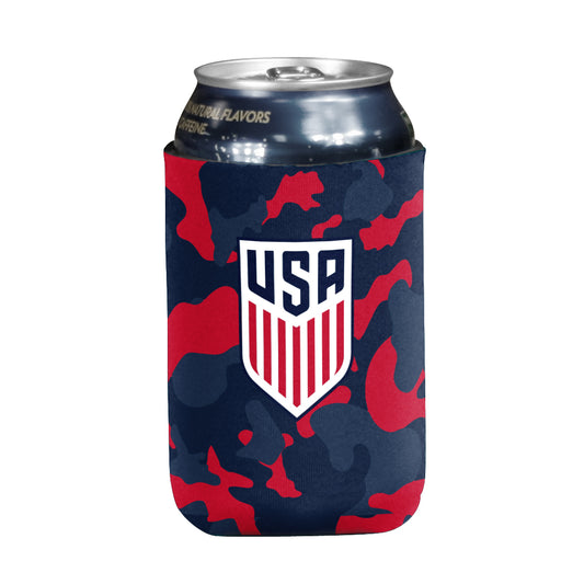 Logo Brands USMNT Camo 12oz Can Cooler