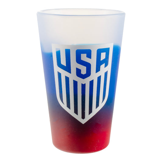 USMNT Silipint Red White & Blue Shot Glass