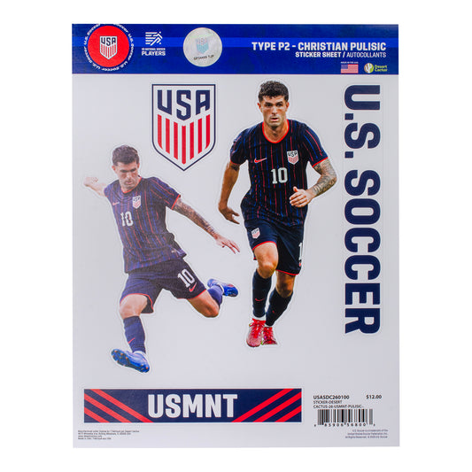 Desert Cactus Christian Pulisic Sticker Sheet