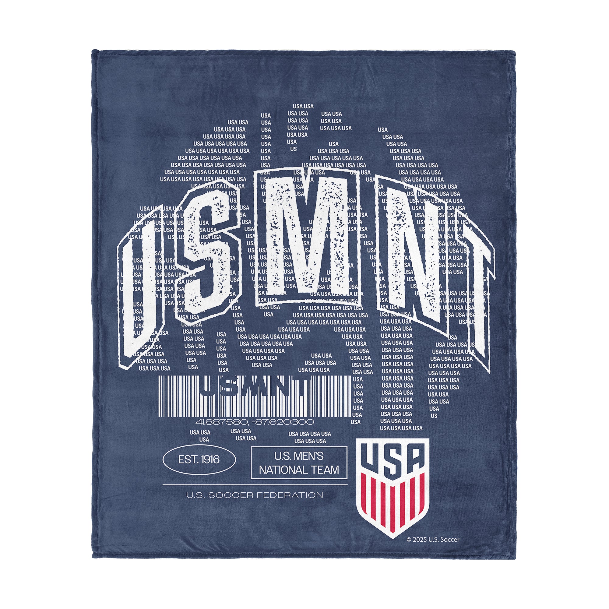 US Soccer Magnitize Silk Touch Throw Blanket