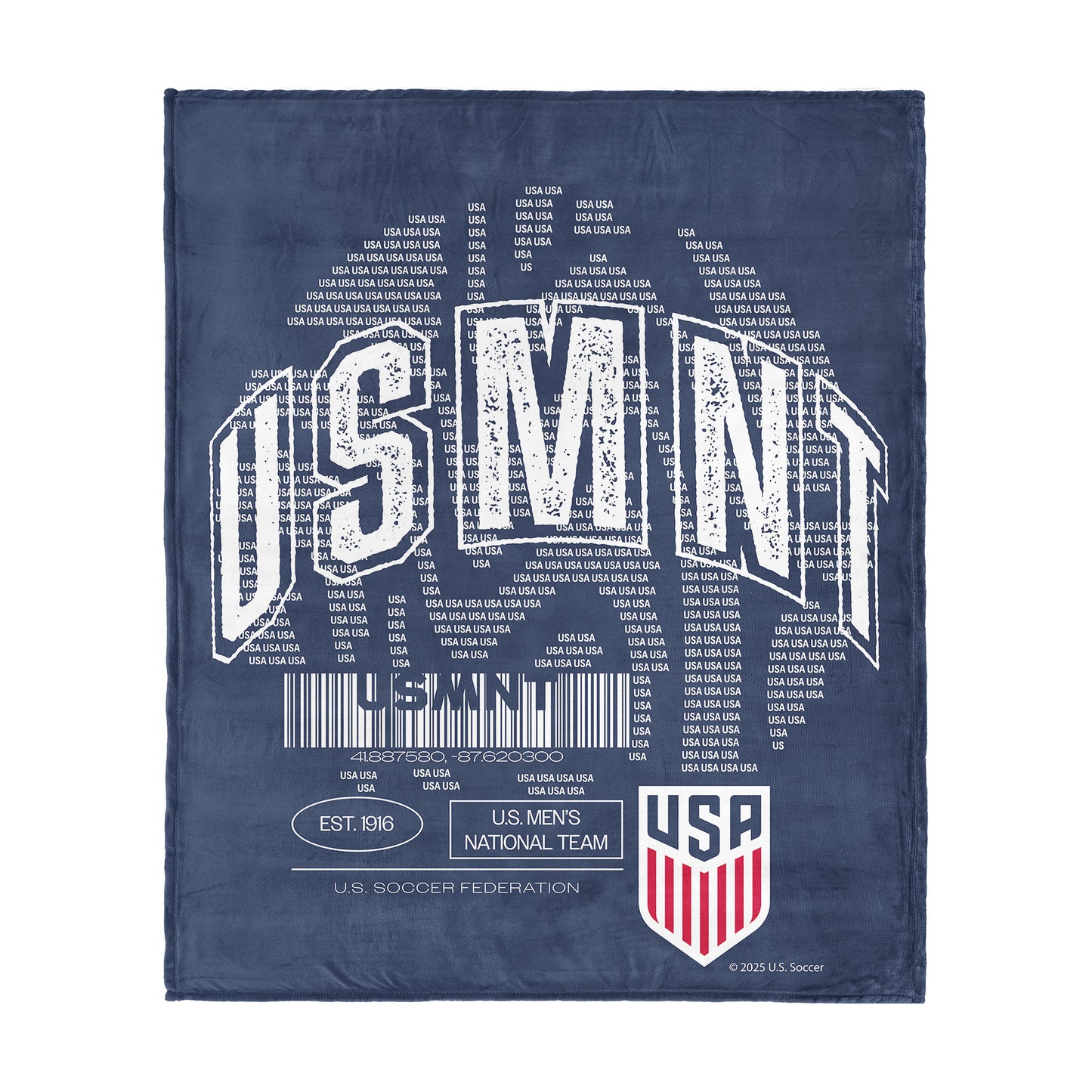 US Soccer Magnitize Silk Touch Throw Blanket