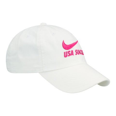 Women's Nike USA Campus White Hat - Side View