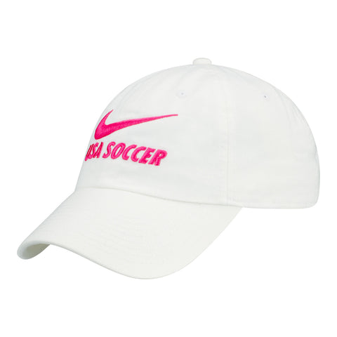 Women's Nike USA Campus White Hat - Front View