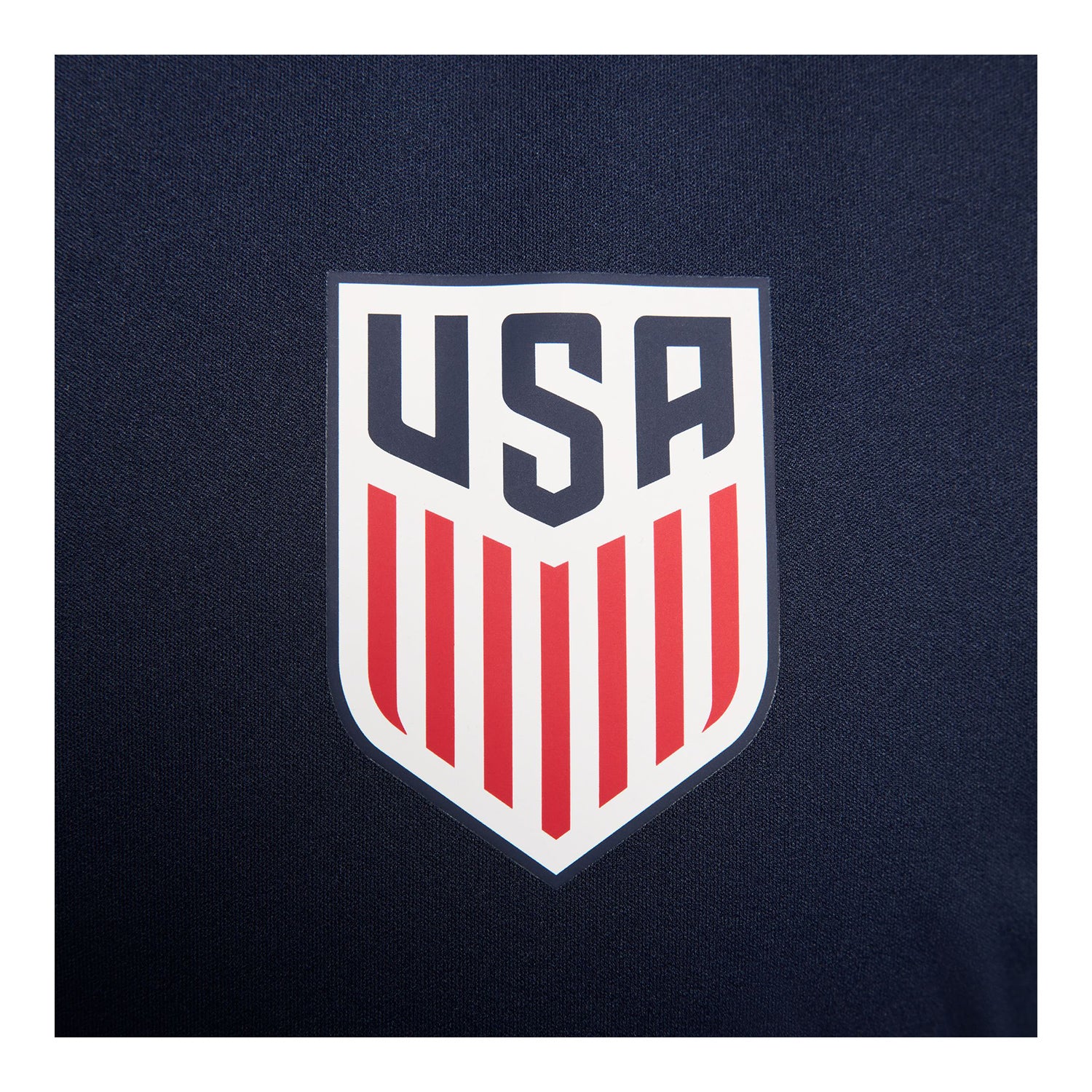 Women's Nike USA VW Strike Quarter Zip Drill Navy Top - Logo View