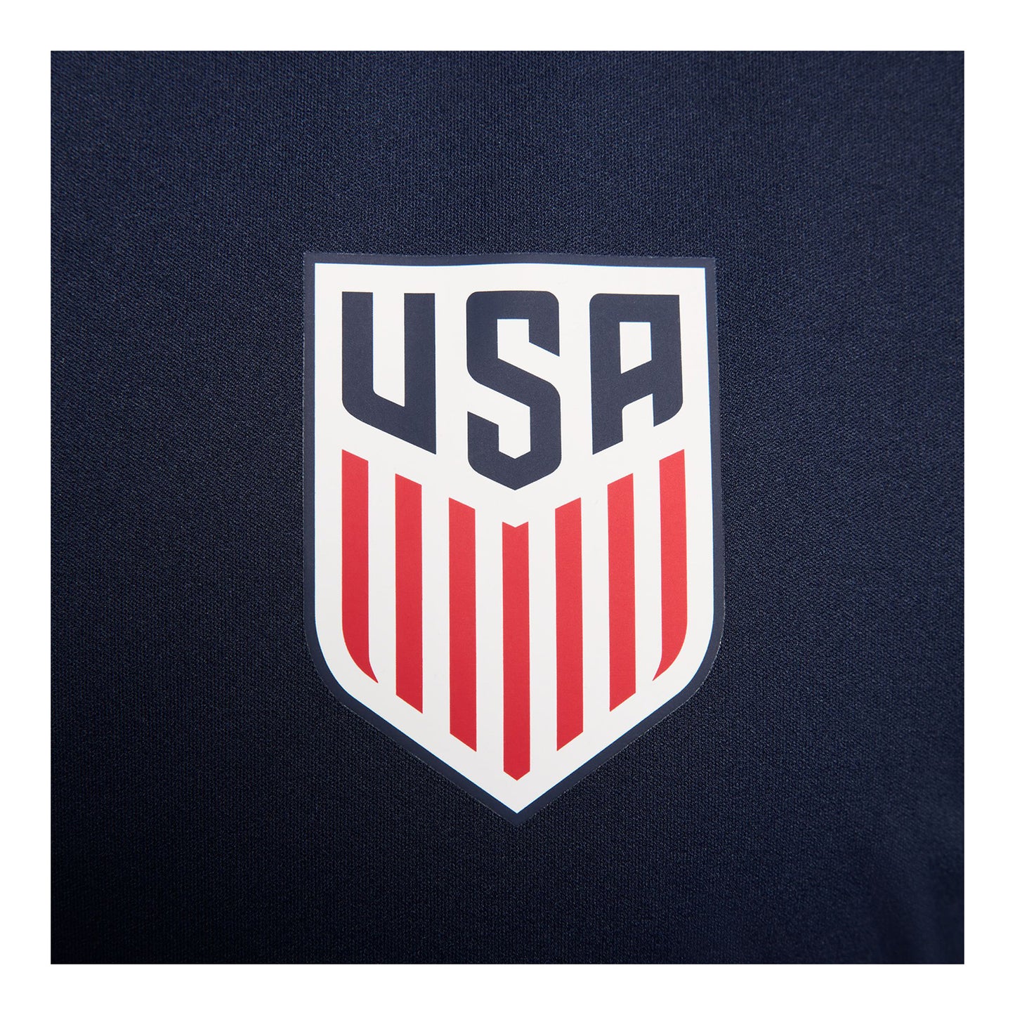 Women's Nike USA VW Strike Quarter Zip Drill Navy Top - Logo View
