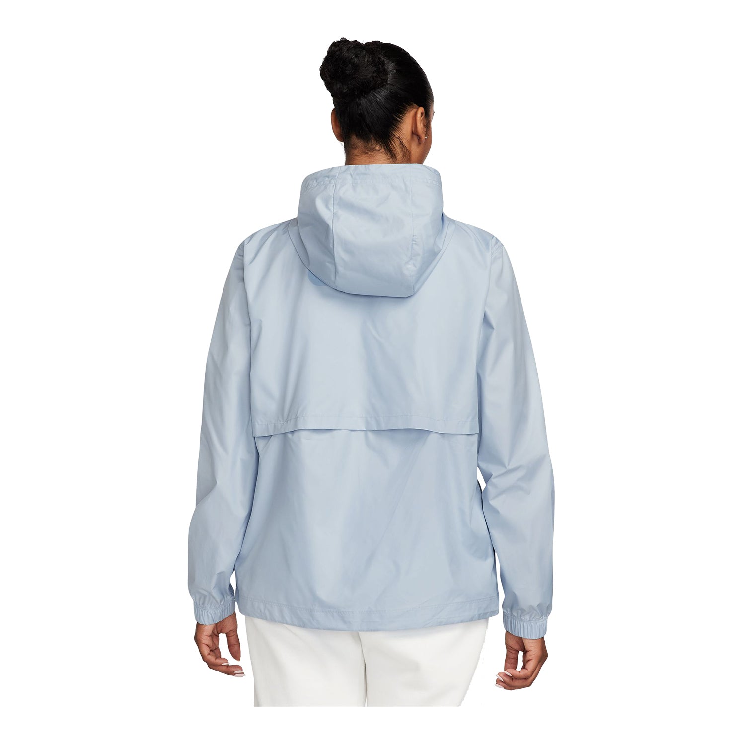 Women's Nike USA Essential Repel Woven Light Blue Jacket - Back View