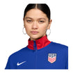 Women's Nike USMNT Academy Pro Anthem Royal Full-Zip Jacket - Collar View