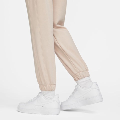 Women's Nike USA Standard Script Fleece Tan Pants - Bottom View