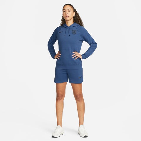 Women's Nike USA Travel Knit Blue Shorts