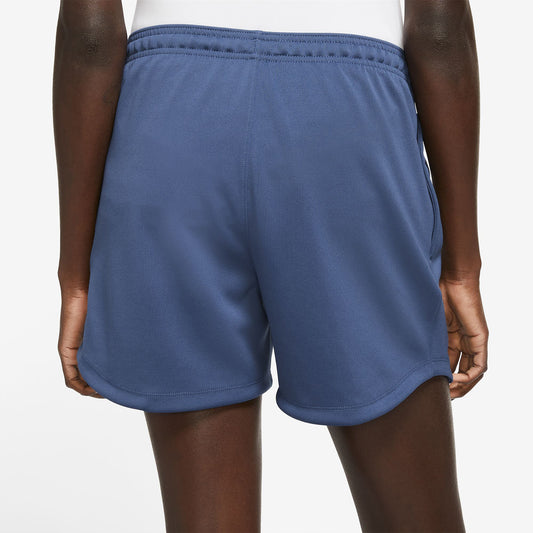 Women's Nike USA Travel Knit Blue Shorts - Back View