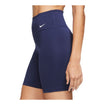 Women's Nike USMNT 2023 Mid-Rise Blue Biker Shorts - Side View