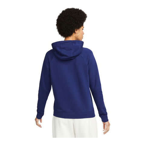 Women's Nike USA 2023 Casual Crest Navy Hoodie - Back View