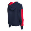 Women's New Era USMNT High-Low Navy Hoodie - Back Side View