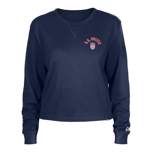 Women's New Era USWNT Thermal Navy Long Sleeve