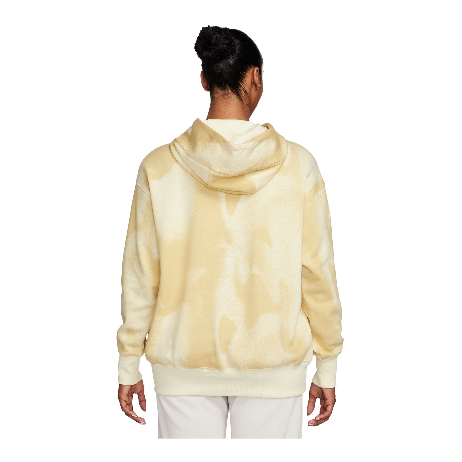 Women's Nike USA Fleece Yellow Hoodie - Back View