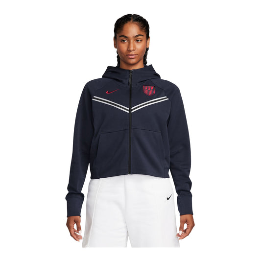 Women's Nike USA Tech Fleece Full-Zip Navy Jacket